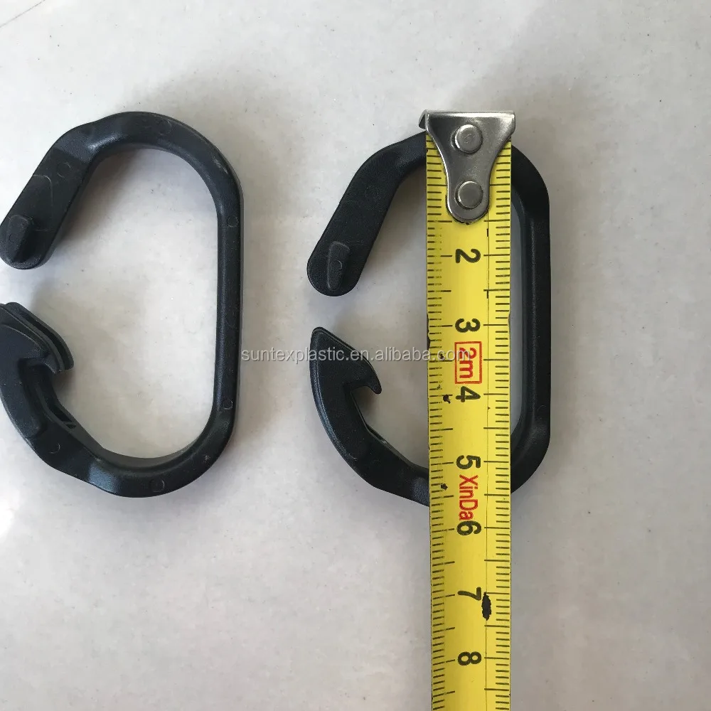 Black Plastic Connector Carabiner Hook Clip For Outdoor Camping Tent Tarp Cherry fruit orchard O hook C hook
