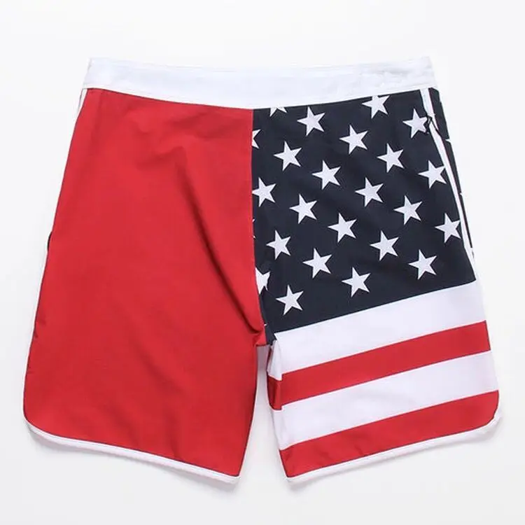 Patriotic American USA FLAG Lightweight Fleece Shorts USA gym shorts swim shorts bathing suit shorts
