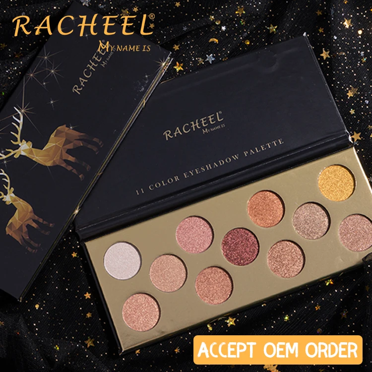 
RACHEEL Wholesales 11 color New soft eyeshadow mashed potato texture pearl wet eyeshadow plate, free sample and accept OEM order 