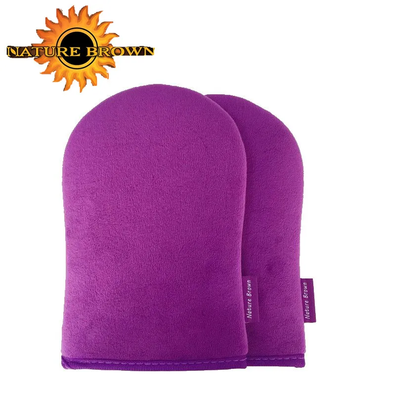 New design soft high quality double side self tanning mitt