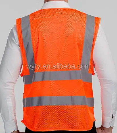 
hot sale high visibility clothing EN20471 safety vest 
