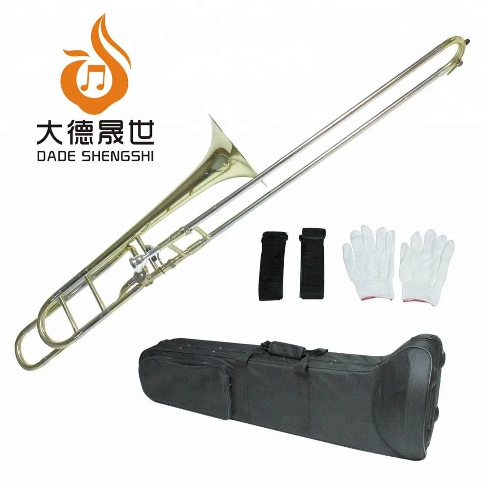 
Professional Wholesale Price Big Manufacturer Quality B Flat with F key Tenor Slide Trombone 
