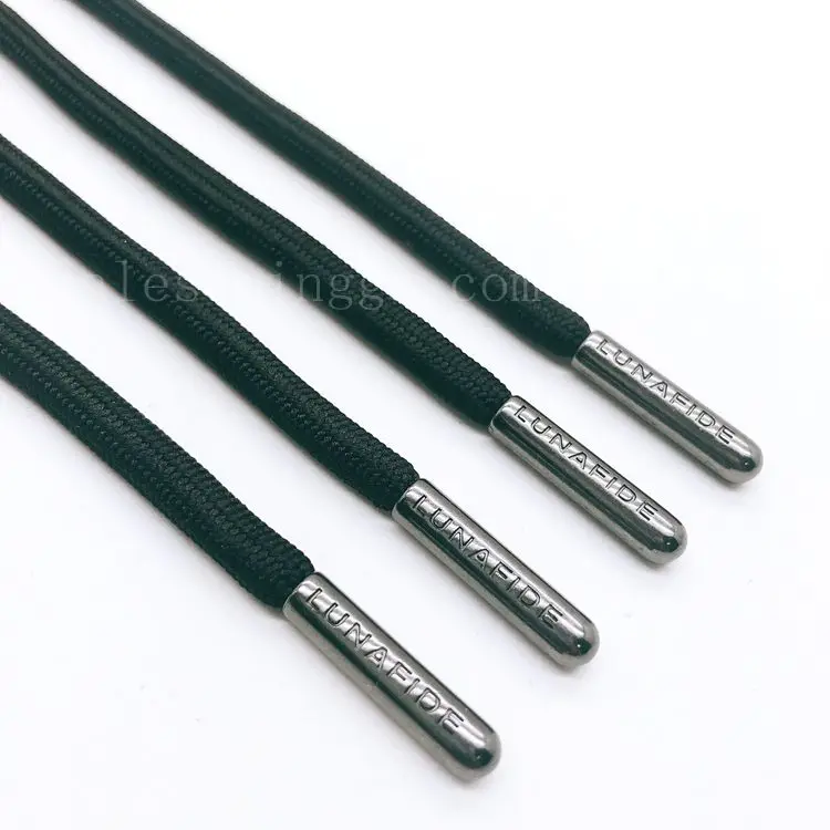 Плетеный шнур с металлическим наконечником для худи