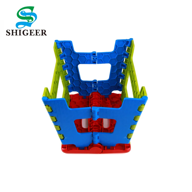 High Quality Customized New Style Portable Colourful Plastic Folding Stool