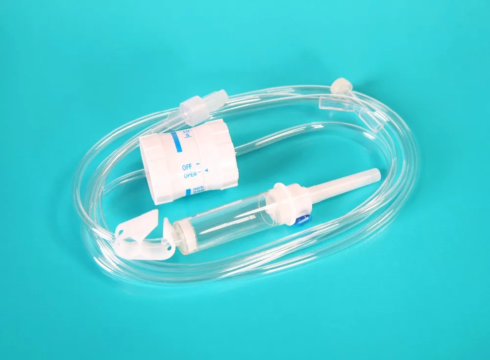 China medical adult  Disposable  iv  infusion giving  set price