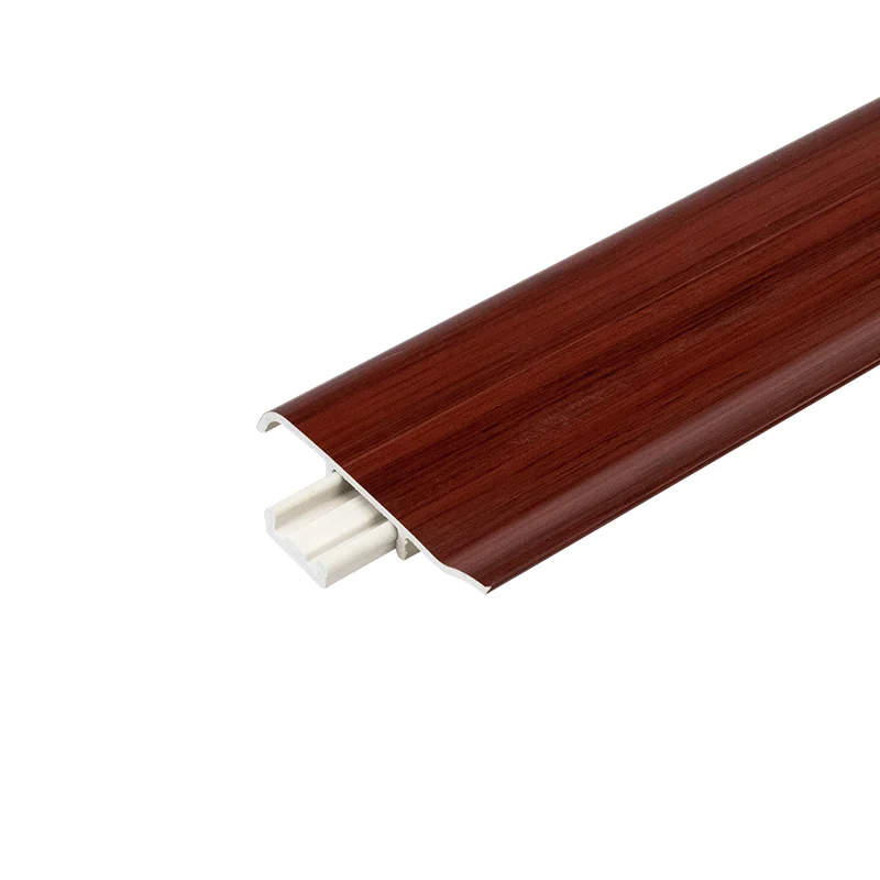 100mm height PVC Skirting board in White Color for SPC Flooring