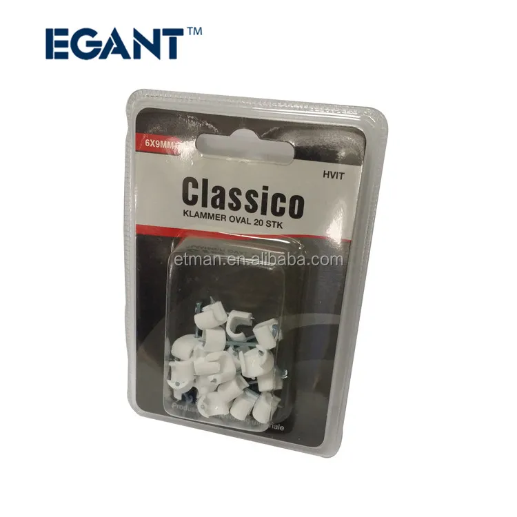 
 Пластиковые Кабельные Зажимы с крючком для гвоздей, кабельные зажимы для электрических проводов  