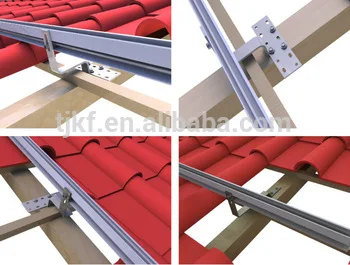 
Stainless Steel Tile Roof Metal Hook For Mounting Solar Panel Support 