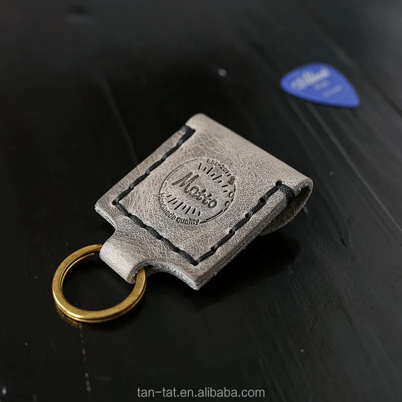 Cow Leather Guitar Pick Holder Case