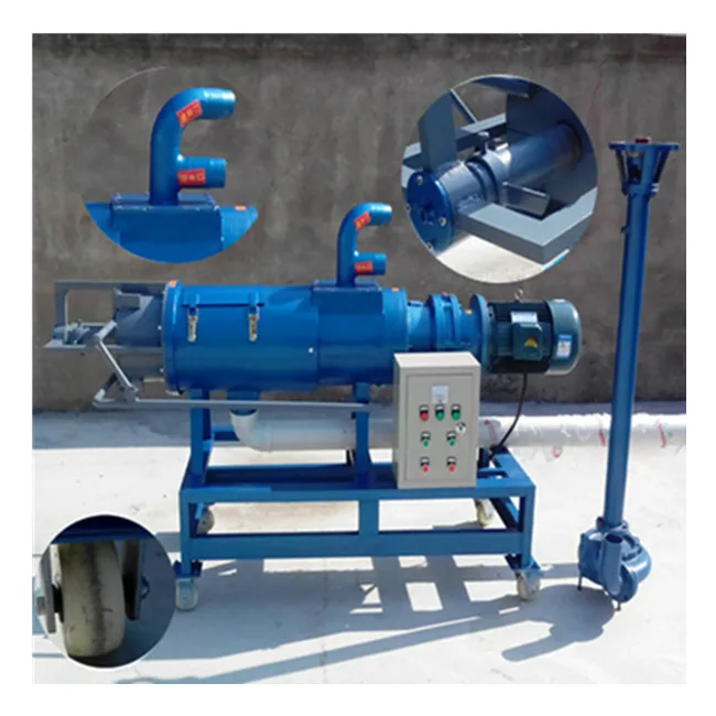 Cow manure/slurry solid liquid screw extrusion separator