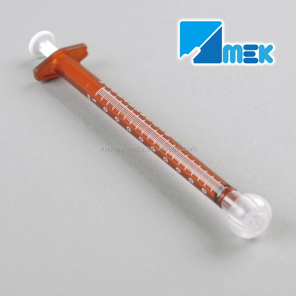 Disposable light proof amber oral syringe 1ml 3ml 5 ml 10ml 20ml with CE ISO 510K certificate