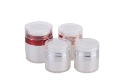 15 30 50 gms Plastic Cosmetic Skin Care Makeup Cream Airless Pump Cream Jar
