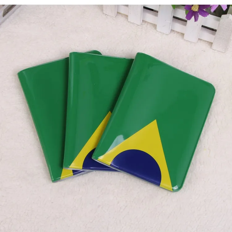 Travel set of PVC passport holder and luggage tag with many patterns