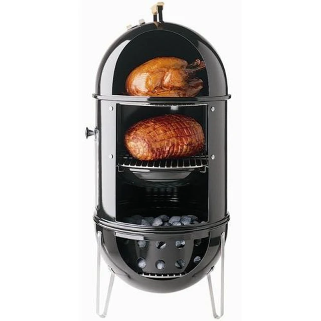 18-Inch Backyard Charcoal Pellet BBQ Grill Smoker