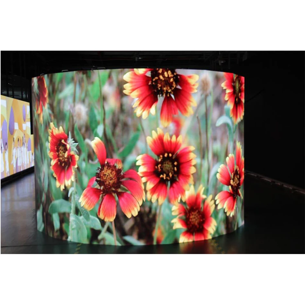 RGX 360 degree curve round Indoor P4 Cylinder Column led display circular screen