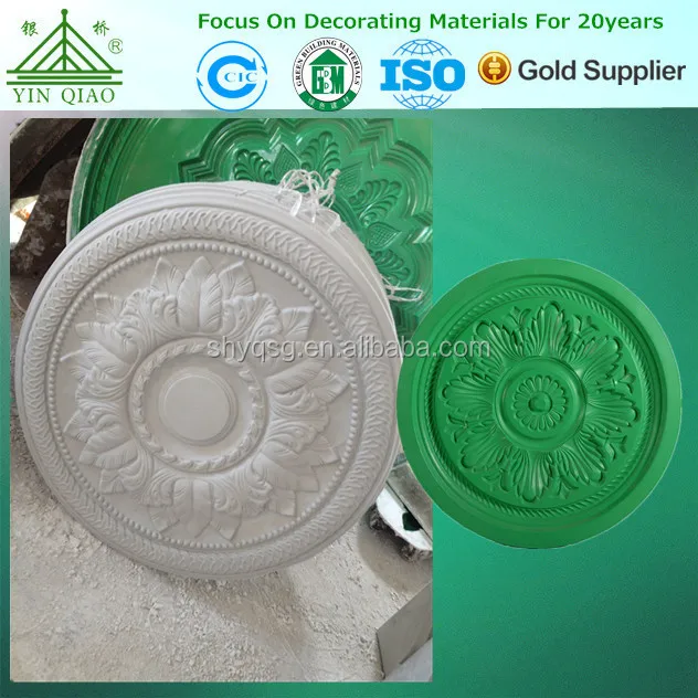 High Quality Gypsum Ceiling Rose 3D Ceiling Center Panel Medallion Plastic Molds
