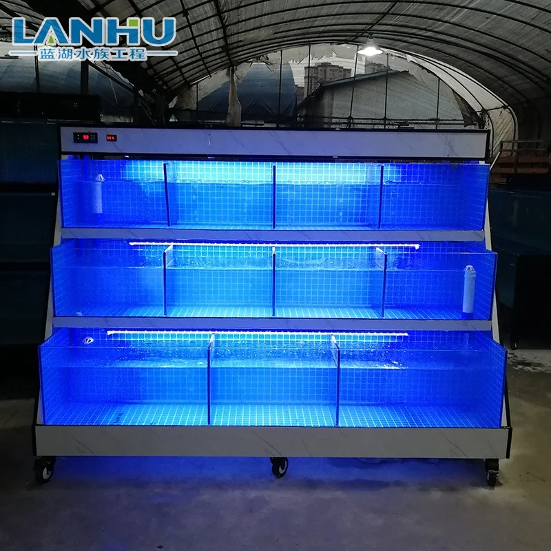 Live Canadian Lobster Farming Tank Fish Tank for Restaurant Supermarket Seafood Shop