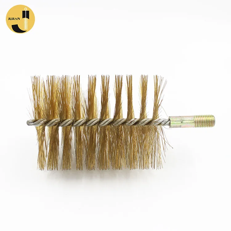 Fireplace Light Heavy Duty Flue Tools Round Brass Wire Cleaning Brush