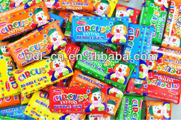 
Fruity Bubble Gum With Tattoo In Car Shaped Jar 