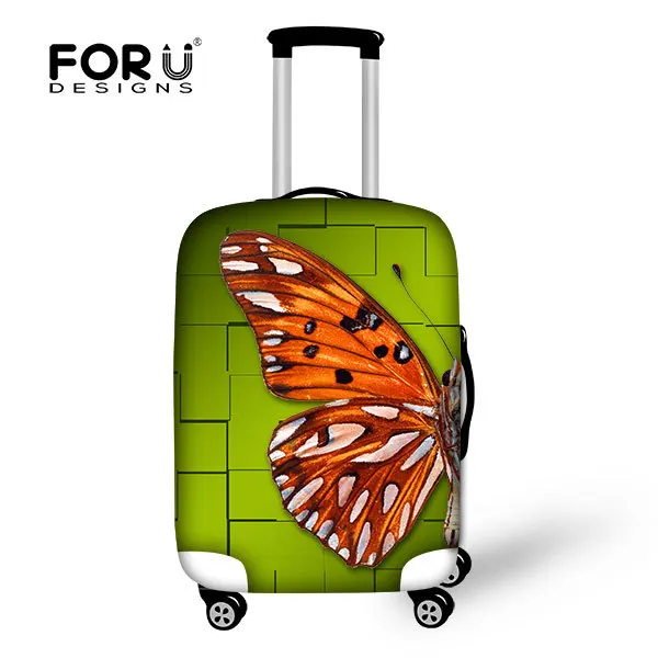 Protective Cover Luggage Suitcase,Protective Luggage Cover printing 3d small animal, butterfly spandex suitcase cover