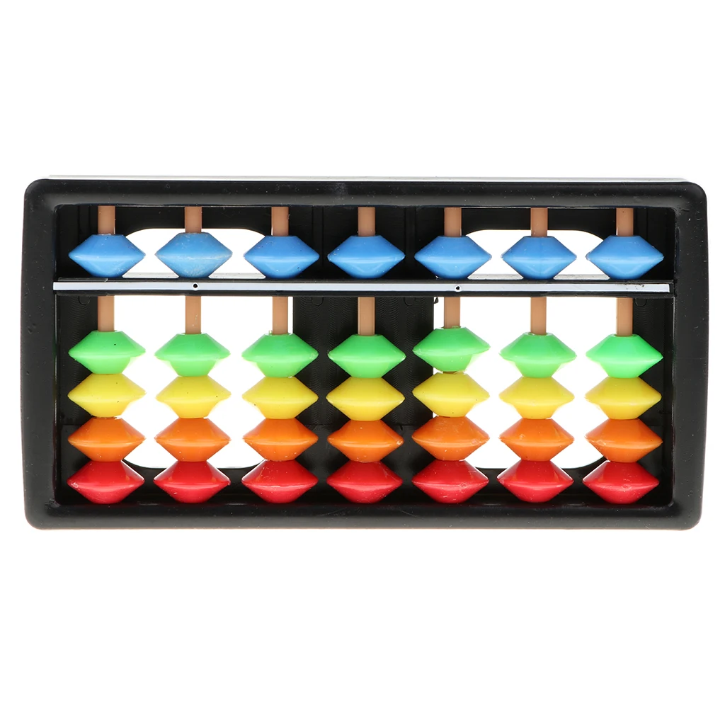 Korean Abacus 7 Digits Mathematic Calculator Color Children brain training 