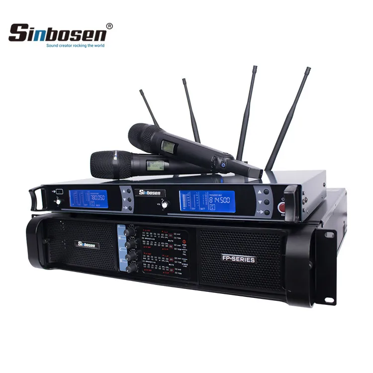 
Karaoke system 2 channel wireless microphone AS-9K 4 channel DS-10Q professional audio amplifier 
