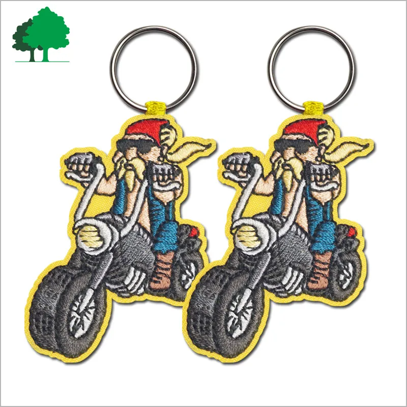 Airline gifts customer logo polyester cotton keychains