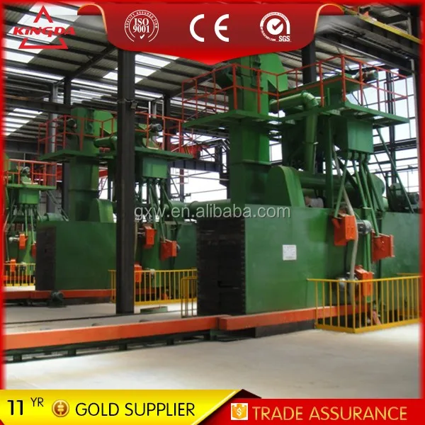 
QH698 series pass-through type sand blasting machine / abrasive blaster for H-beam / I-beam 