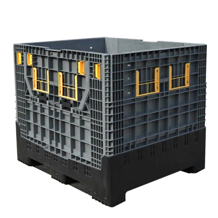 1200*1000*1000mm Stacked HDPE foldable plastic pallet box