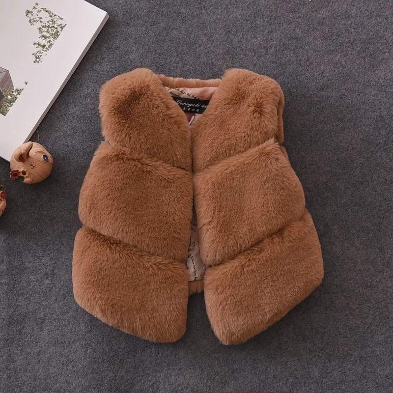 
Baby Girl Faux Fur Coats Wholesale Fur Latest Waistcoat Design For Girl 