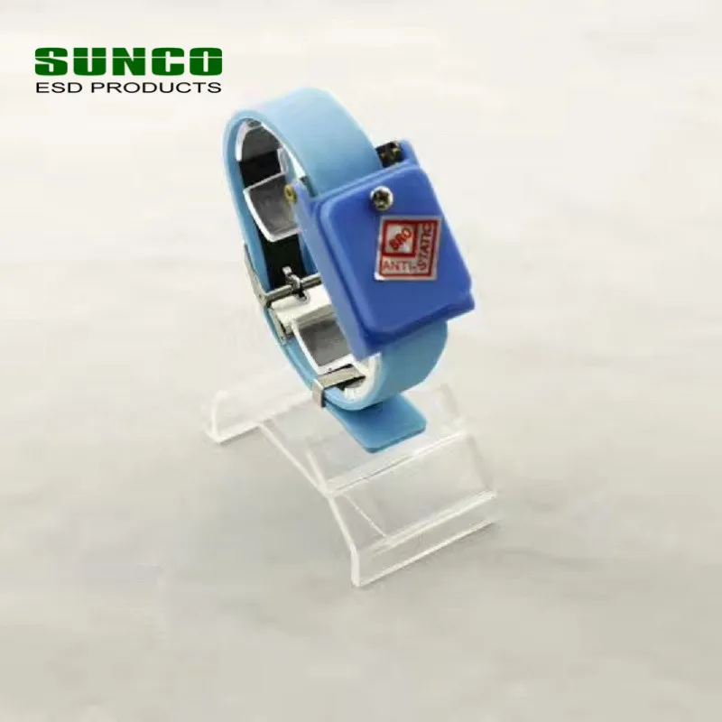 blue red black wireless esd wrist strap antistatic wrist band from China