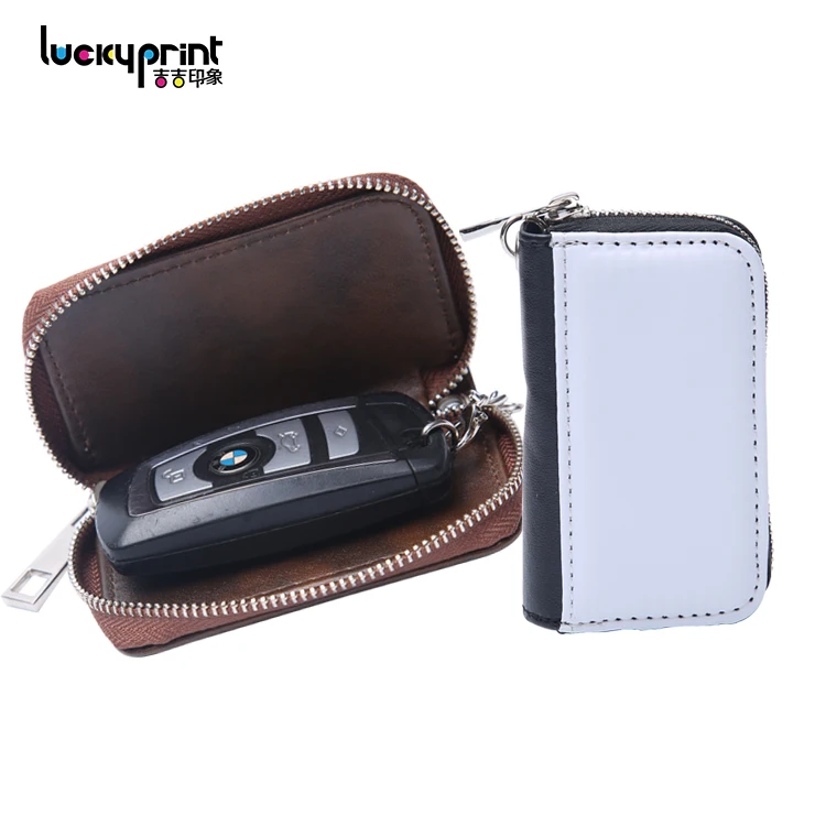 2018 New Products Blank Sublimation Leather Car Key Case, Rifd Car Key Case Mini Bag, Custom Printing Car Key Case Shell