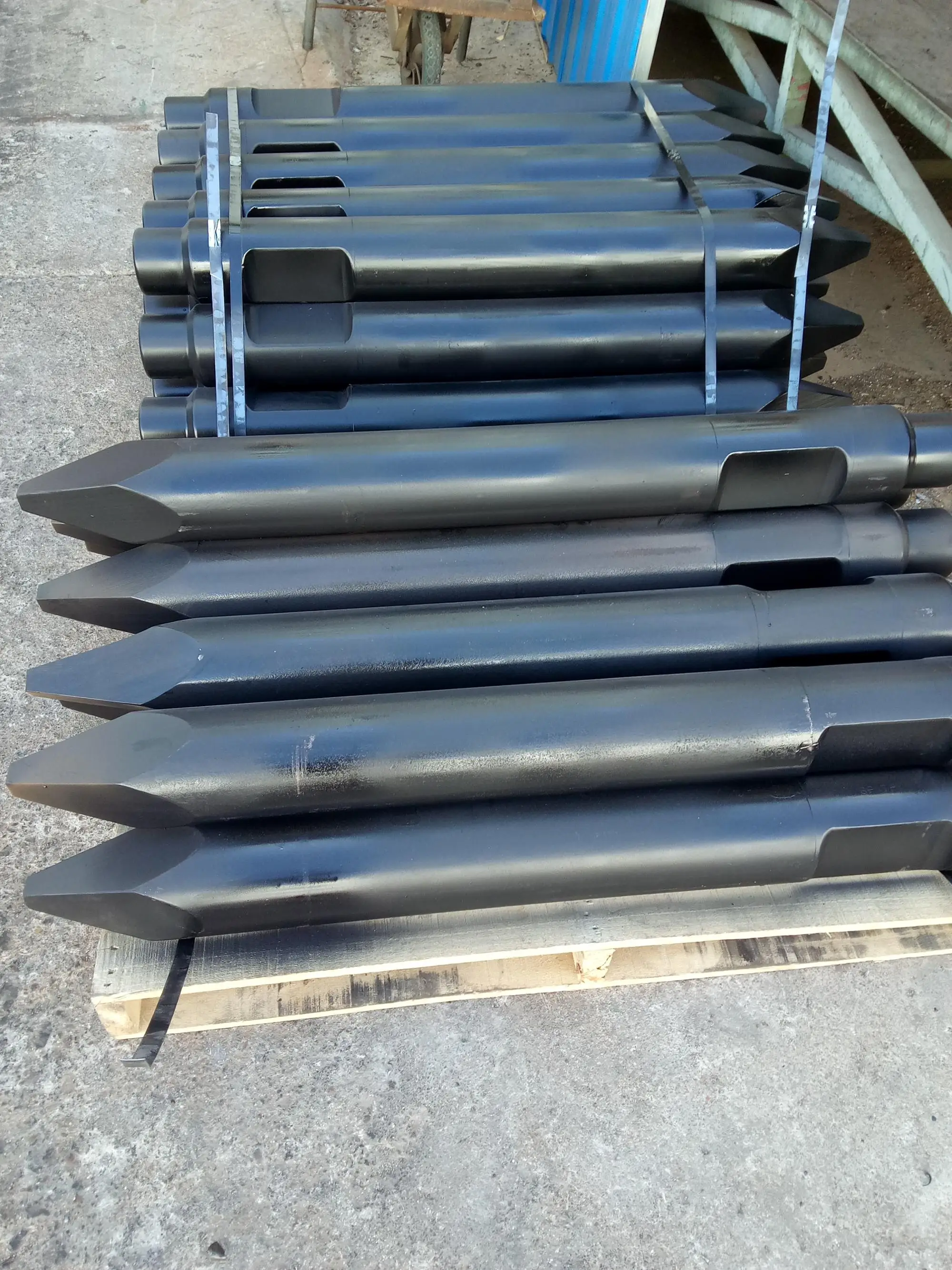 40CrMO / 42CrMo  jack hammer moil rock hydraulic breaker spare parts chisel