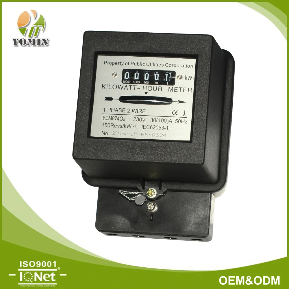 Фабрики китая Хорошего Качества Механического Счетчика Счетчик/Электрический Счетчик Цена/Электрический Энергии YEM074OJ
