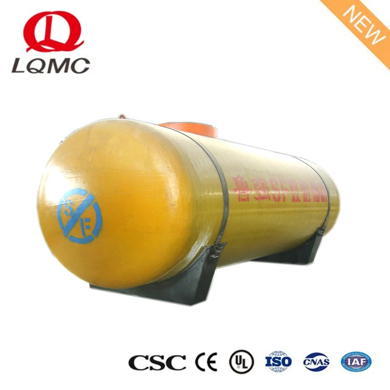 Two chambers 60000 liter 12000 gallon double walled fuel oil tank