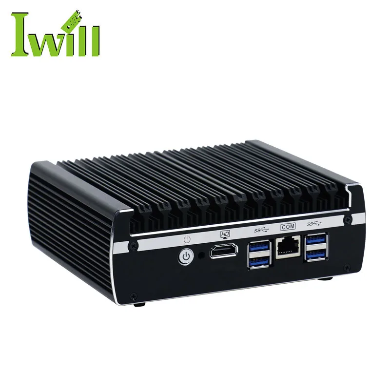  Новейший 6 lan безвентиляторный pfsense mini pc skylake core i3 7100u 3865u двухъядерный серверный компьютер для