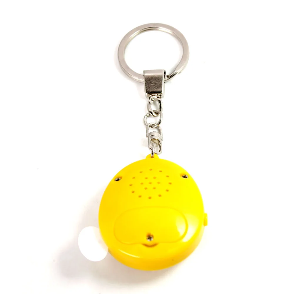 Plastic Recordable Sound Keyring,Mini Oval Voice Music Talking Keychain for promotion