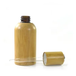 10ml 15ml 20ml 30ml 50ml 100ml glass inner bamboo dropper bottles with bamboo wooden lid