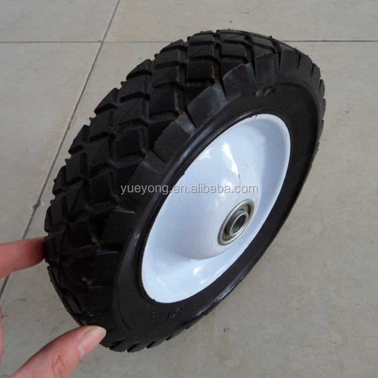 
8x1.75 Semi-hollow Wheel 8inch rubber wheel for lawn mower, hand truck 