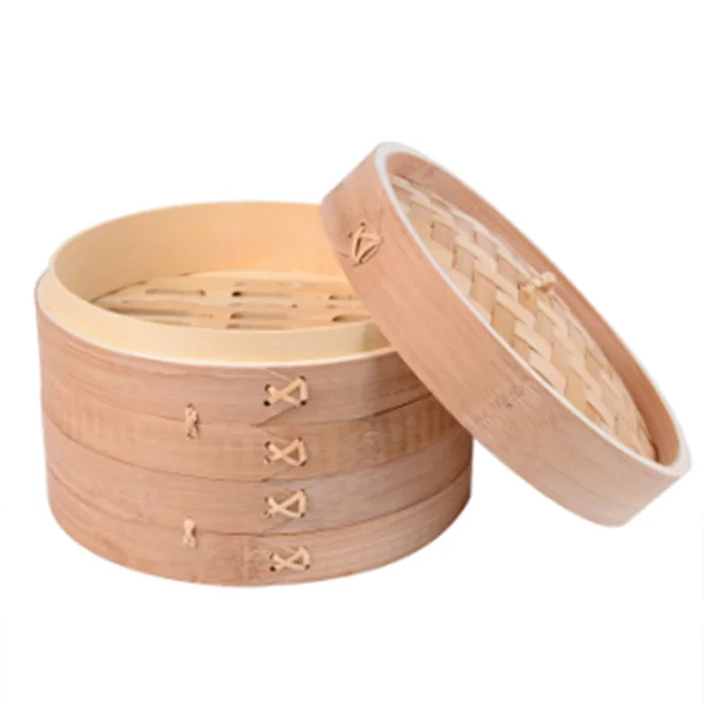 Оптовая продажа, высокое качество, настраиваемая прочная бамбуковая Паровая корзина из нержавеющей стали для продажи