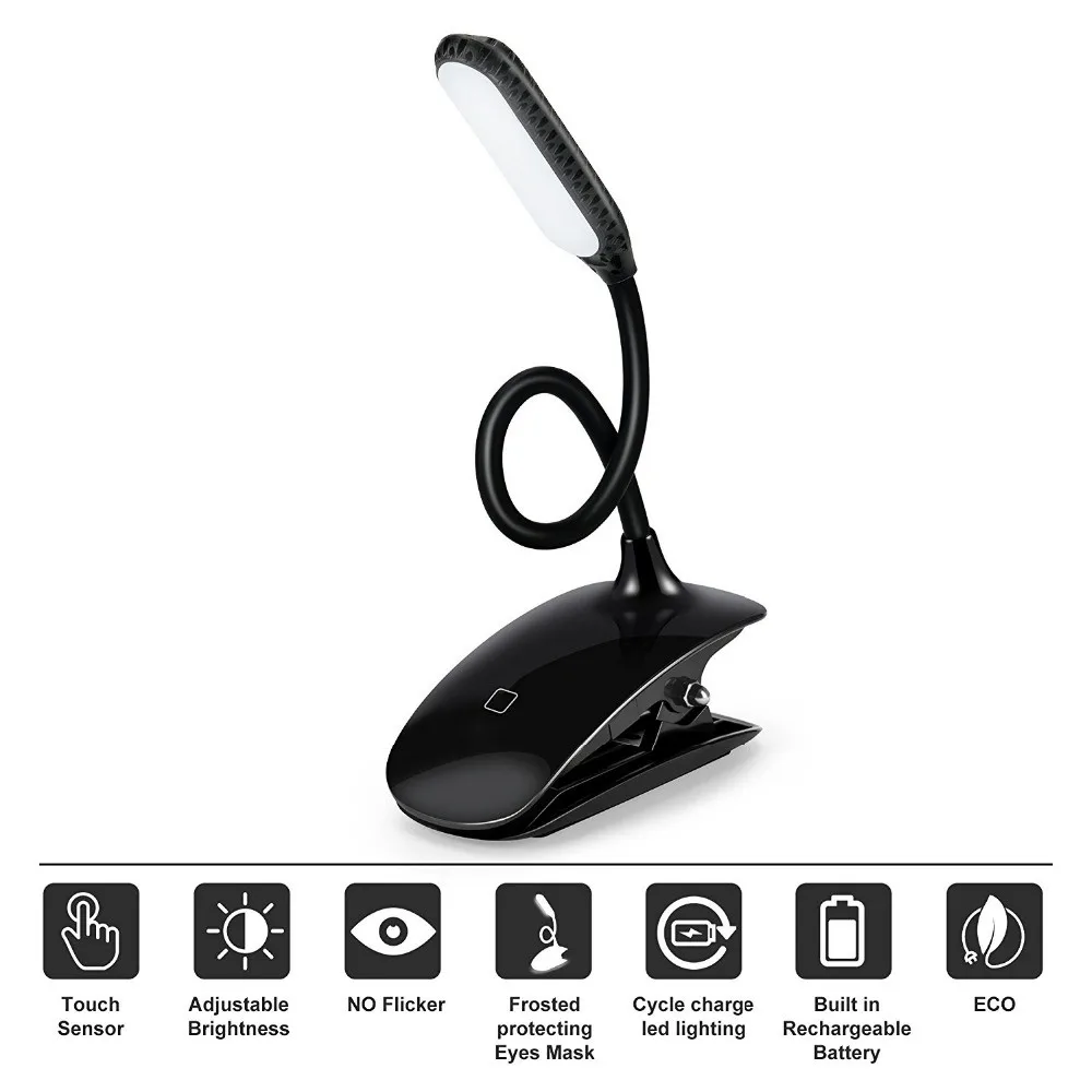 Shenzhen YALA Led Clip Book Light with USB chargeable