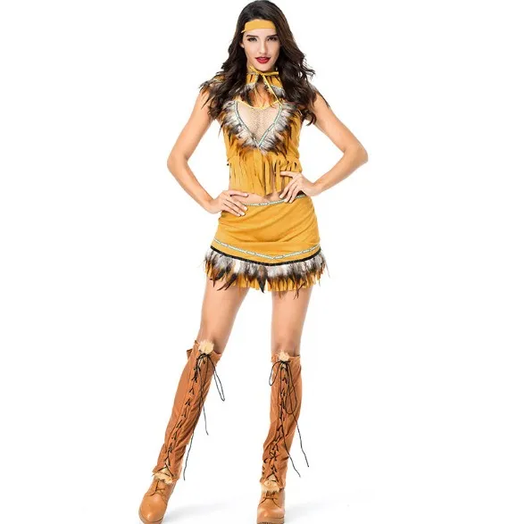 Sexy Halloween Party Indigenous Girl Cosplay Costume