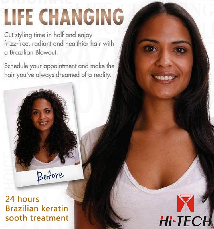 Professional hair straight golden straightening cream Brazilian keratin treatment