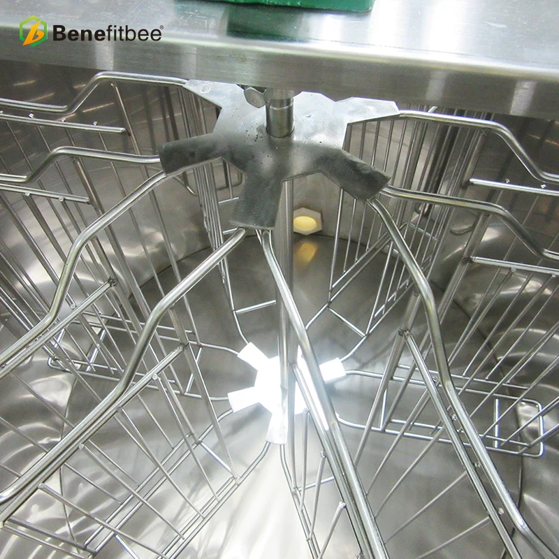 High quality 6 Frames Manual Honey Extractor honey bee extruder