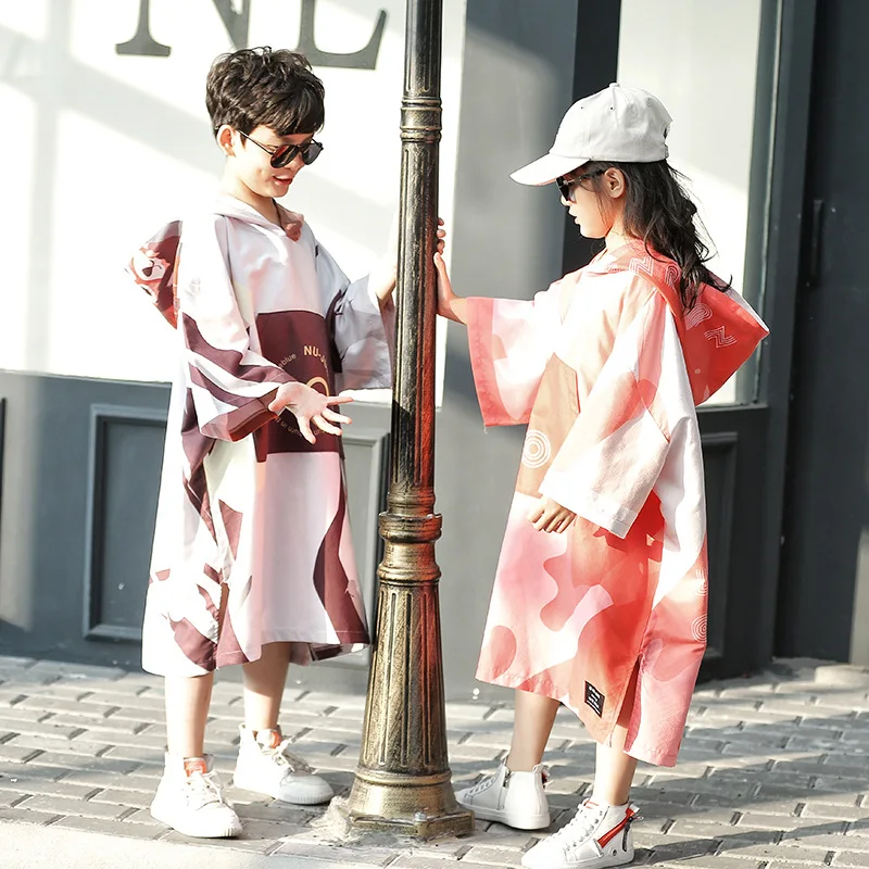 Wholesale Luxury Hooded Surf Cotton Kids PonchoTowel