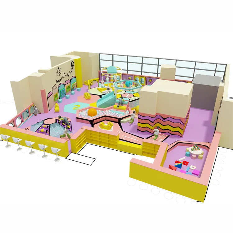 New Products Toddlers Soft Play Sets Playground Kid Naughty Indoor Theme Park Hot Selling Colorful Kids Plastic Gym Equipment