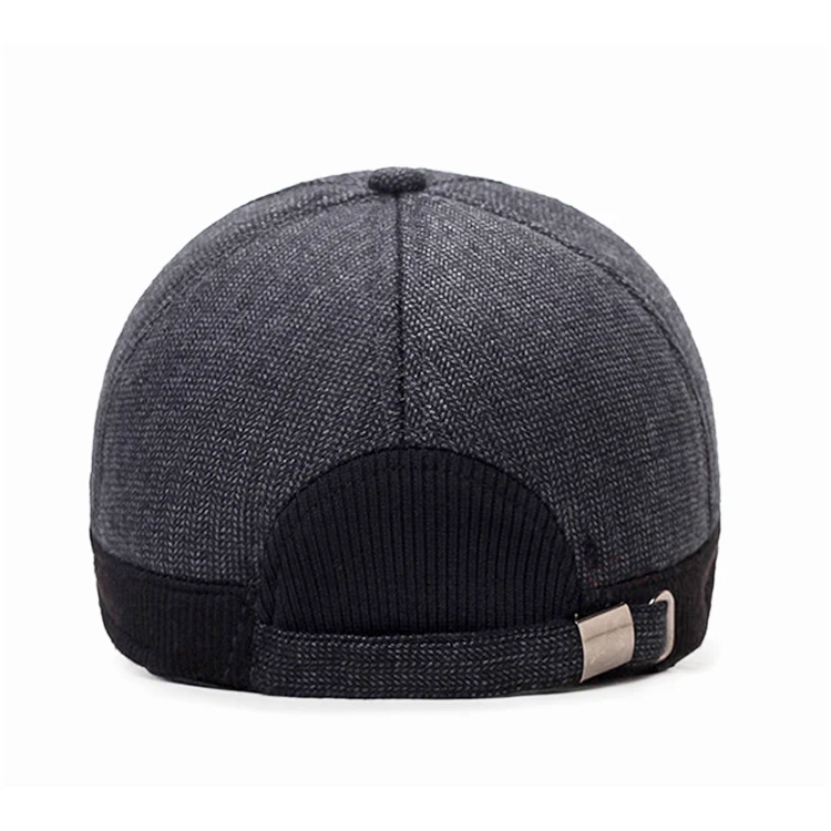 Wholesale High Quality 5 Panel Winter Custom Embroidery Plain Velvet Hat Suede  Baseball Cap With Ear Muff