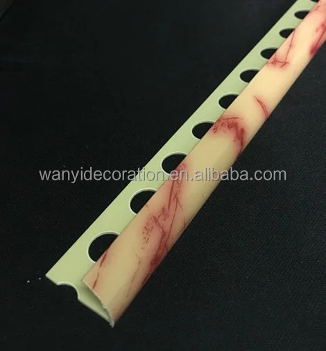 Factory direct marble color PVC ceramic edge tile trim profile