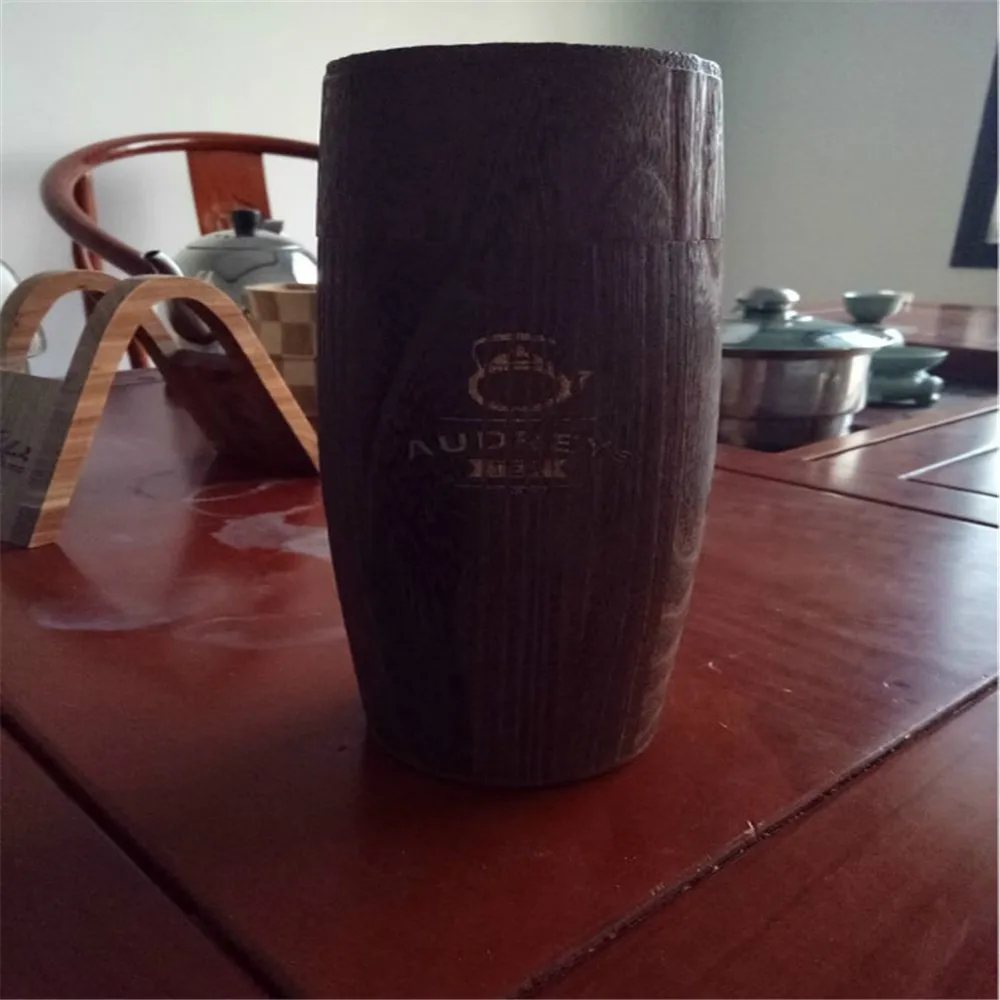 custom wooden/bamboo tube round wooden box