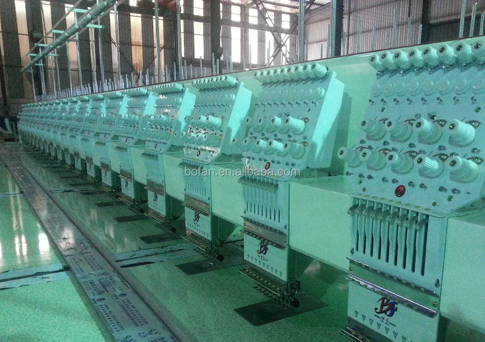 BOFAN 21 heads 9 needles flat Computer Embroidery Machine